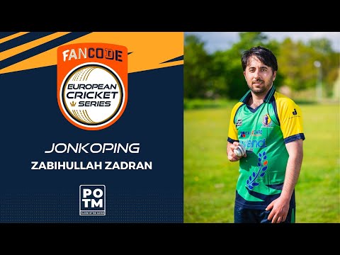 POTM: Z.Zadran - JKP vs LOM | Highlights | FanCode ECS Landskrona, Sweden Day 11 | ECS22.188