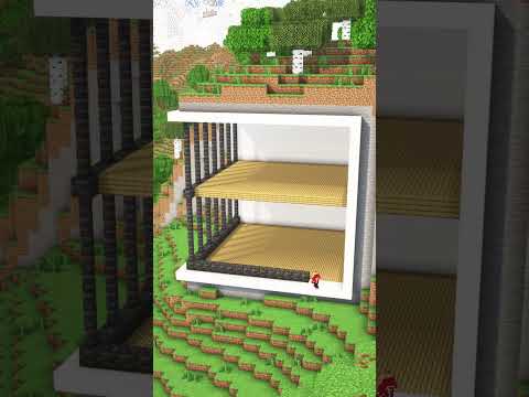 Minecraft Mountain House 🏠 Easy tutorial to build the perfect survival house with your friends 💚