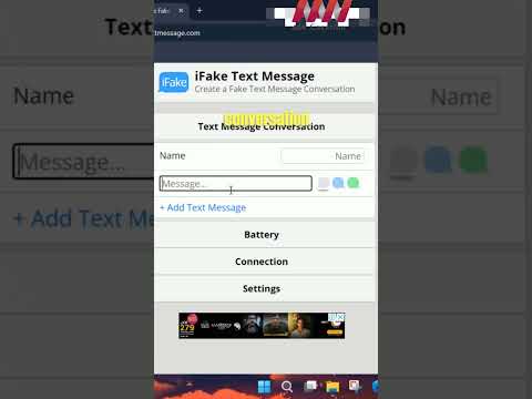 Create Fake Text Conversation that Look Real 😮 #fake #text #chat #Conversation #message