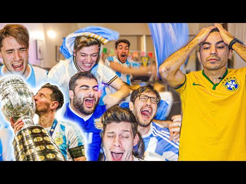 Reacciones de amigos | Argentina vs Brasil | FINAL Copa América 2021