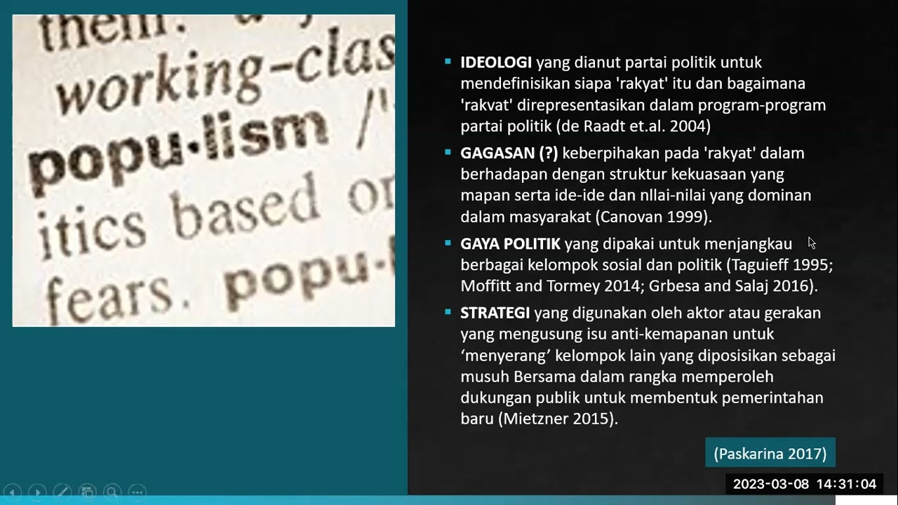 Populisme: Kemunculan dan Karakteristiknya di Indonesia