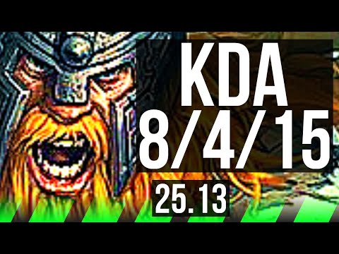 OLAF vs ZAC (JGL) | 8/4/15, Dominating | EUW Master | 25.13