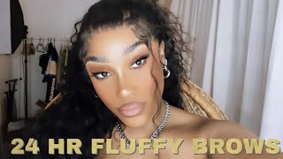 UPDATED 24 HR Fluffy Brow Routine | cassiekaygee