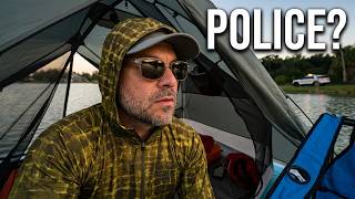 Overnight Tent Challenge on an Urban Lake | Will I Get Caught?