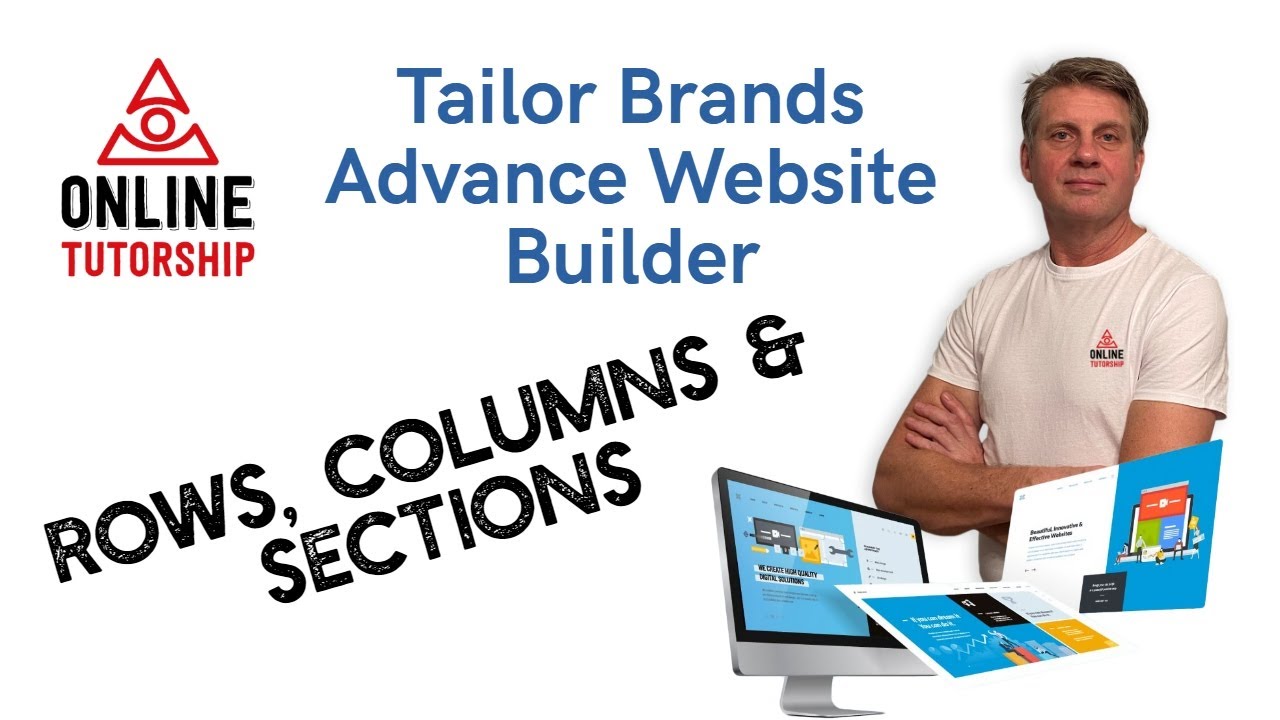Tailor Brands Website Builder - Rows, Columns and Sections
