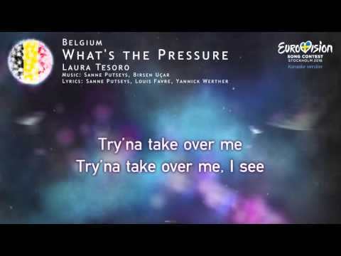 Laura Tesoro - What’s the Pressure (Belgium) - [Karaoke version]