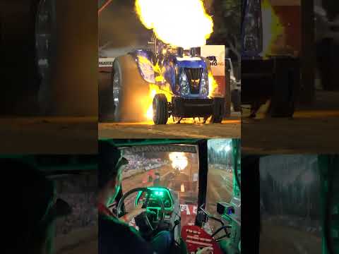 'Blue Blazes' #Tractor #Horsepower #Turbo #TractorPulling