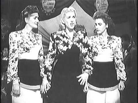 The Andrews Sisters at The Hollywood Canteen