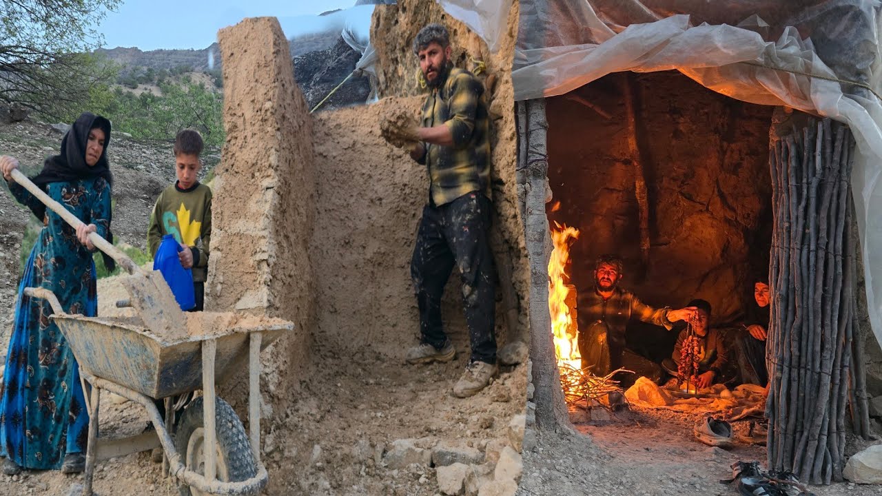 Cave life in the mountains of Iran, the struggle of cave nomads for survival