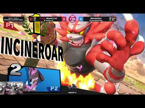 Mystery Sol (Incineroar) vs BlanketMan (Lucario) - Orbitar 97 - Winners Quarters!