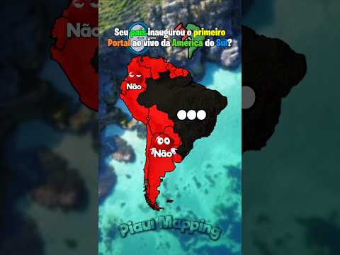 ● Seu país inaugurou o primeiro Portal ao vivo da América do Sul? #mapper #geografia #mapping