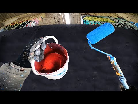 Painting with ROLLER Only! (it's HIGH) - Raw Graffiti