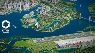Download the video "International Airport with a US Air Force base | Cities Skylines 2"