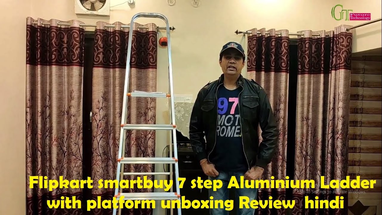Flipkart smartbuy 7 step Aluminium Ladder with platform | best Aluminium ladder under 3000 Rs
