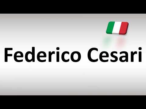 How to Pronounce Federico Cesari