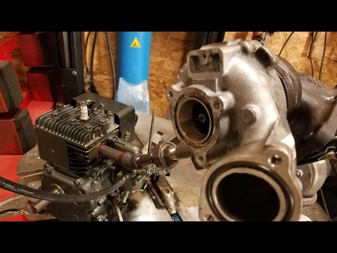 Boosted See through Engine on Nitro - Testing turbo size