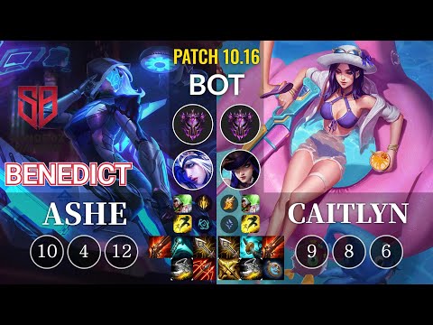 SB Benedict Ashe vs Caitlyn Bot - KR Patch 10.16