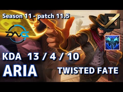 【韓国サーバー/GM】DFM Aria ツイステッドフェイト(Twisted Fate) VS ヨネ(Yone) MID - Patch11.5 KR Ranked【LoL】
