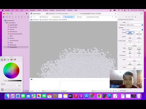 iPhone/iOS Game Development tutorial - 2 (Add SKEmitterNode, SpriteKit Particle File)
