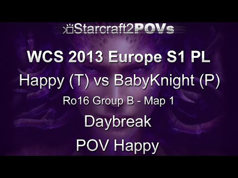 SC2 HotS - WCS 2013 EU S1 PL - Happy vs VortiX - Ro16 Group B - Map 1 - Daybreak - Happy