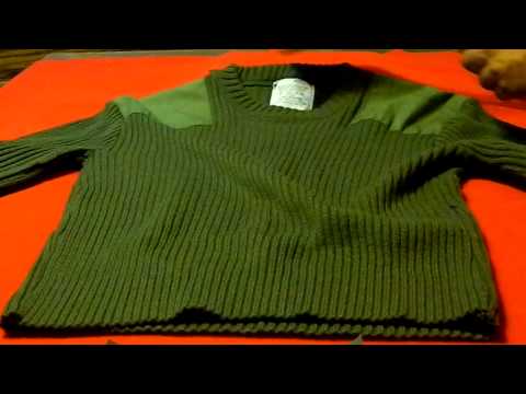 Vintage Army sweater.MOV