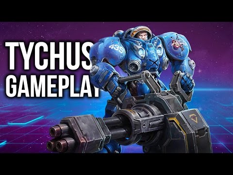 Heroes of the Storm: Tychus Gameplay! (Hero Spotlight)