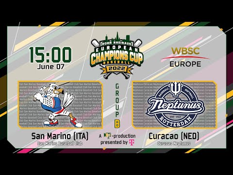 European Baseball Champions Cup 2022: San Marino (ITA) vs Curacao Neptunus (NED)