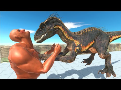 indoraptor attacks all units as a one-man army - Animal Revolt Battle Simulator