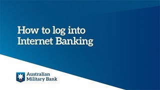 Logging into Internet Banking for Personal Members