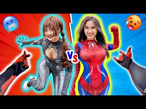 Which sexy Spider-Girl’s be my lover? (Romantic Love Story by Spider-man ParkourPOV in Real Life)