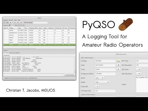 PyQSO: A Logging Tool for Amateur Radio Operators