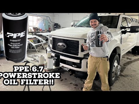 11-22 6.7 POWERSTROKE - PPE POWER OIL FILTER! Budget friendly UPGRADE!! - SAVE YOUR ENGINE!!