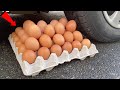 EKSPERIMEN MOBIL VS TELUR Menghancurkan Benda Renyah Lembut Dengan Mobil Compilation