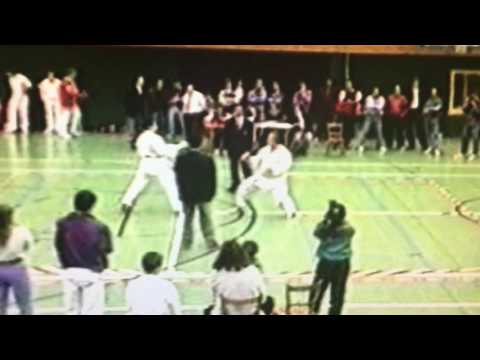 Ünal Ay  v.s.  Hans Körner - Pforzheim -  KARATE   DKV OBERLIGA  1990
