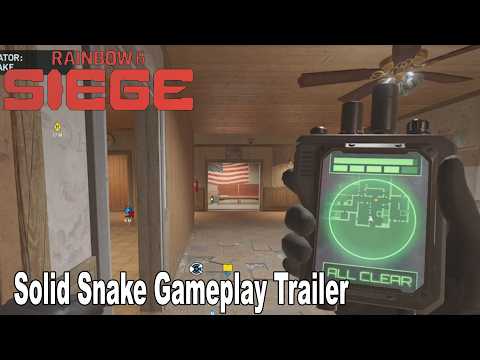 Rainbow Six Siege Solid Snake Gameplay Trailer (All Gadgets)