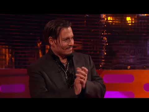 Johnny Depp being afraid of a teddy bear for half a minute straight