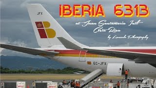 preview picture of video 'Iberia 6313 Arriving at Juan Santamaría Intl - Costa Rica - Gate 2'