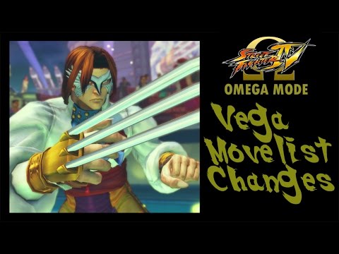 USFIV: Omega Mode - Vega Move List Changes