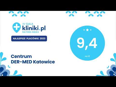 Centrum Der Med Katowice - rozdanie dyplomów na IV Gali Kliniki.pl Rating Index 2023