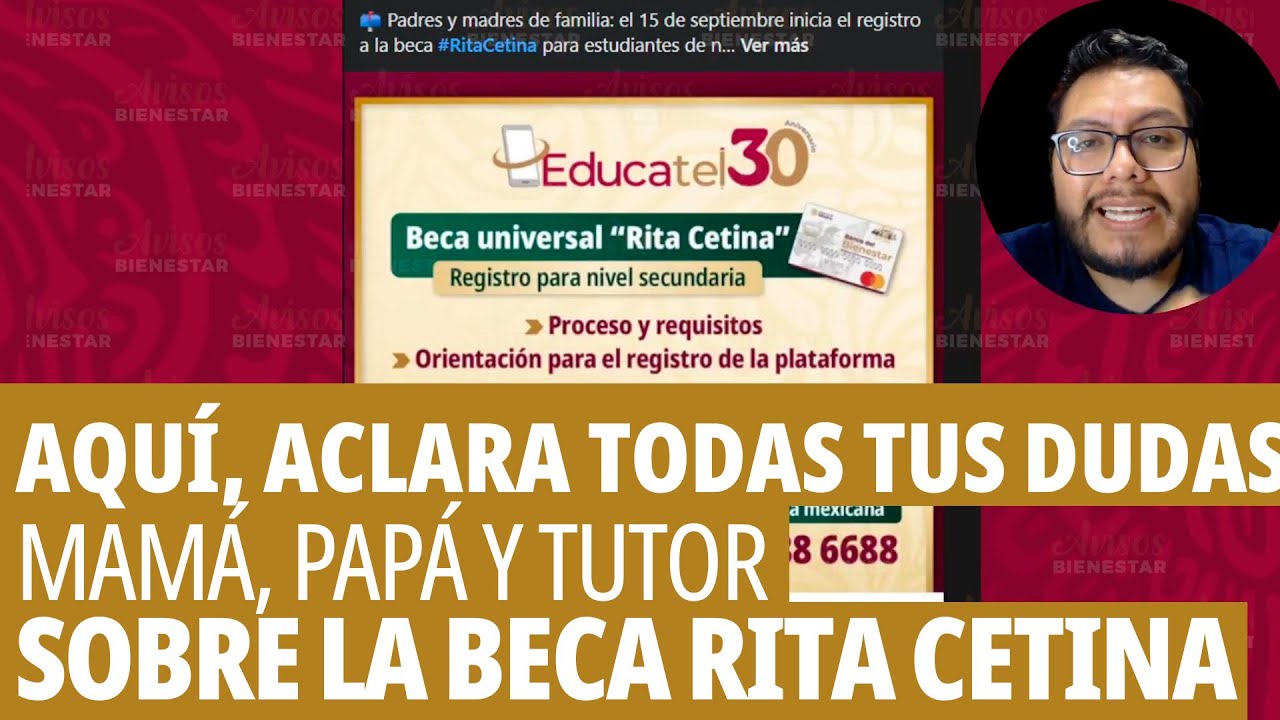 ¡COMUNICATE AQUÍ! si aun tienes dudas sobre el registro a la beca rita cetina