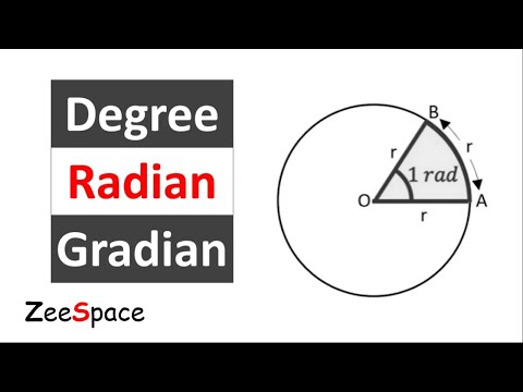 Degree, Radian and Gradian | ZeeSpace | Zahid Abbas