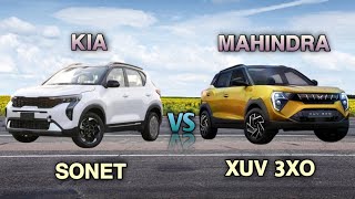 Kia Sonet vs Mahindra XUV 3XO Comparison
