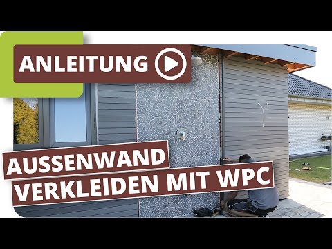 Aussenwand verkleiden mit WPC Fassadenverkleidung