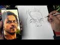How To Draw Shahrukh Khan Pathaan Drawing Art Competition Results