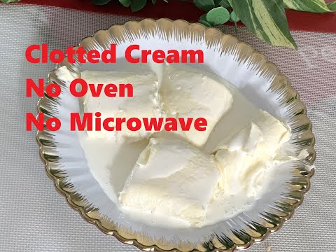 Clotted Cream in a Pan No Oven No Microwave New Method Easy and Quick