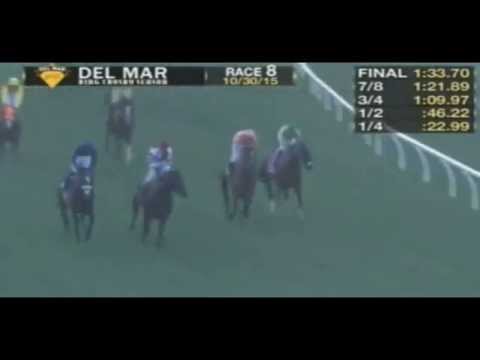 Craque Bal A Bali consegue bela vitória na pista de Del Mar. Ganesh cruza o disco em quarto