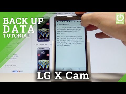 Back Up Data in LG X Cam - Enable Google Backup / Add Account