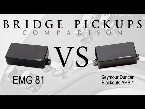 EMG 81 vs BLACKOUTS - Active Bridge Pickup Metal Tone Comparison / Review #1