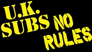No Rules - U.K. Subs, bass cover, vinyl version