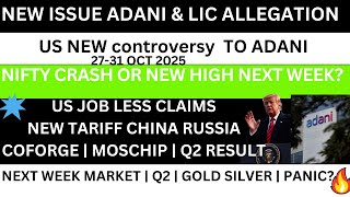 NEXT WEEK 26200?💥27-31 OCT💥NEXT WEEK MARKET TREND💥COFORGE RESULT💥MOSCHIP RESULT GOLD SILVER CRASH